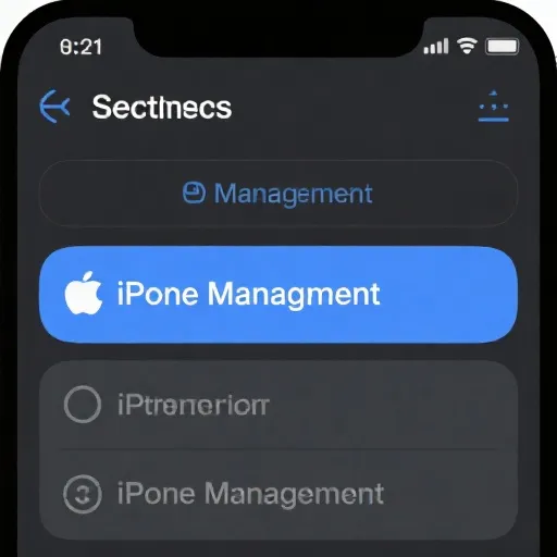 iOS设备管理入口